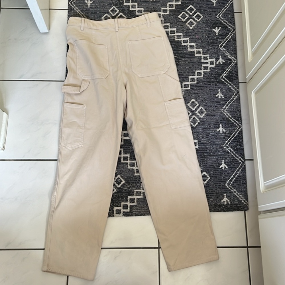 Aritzia Wilfred Brennan High Rise Cotton Utility Cargo Pants Cropped Straight - Picture 8 of 8